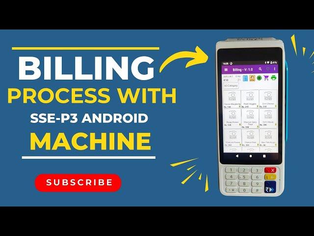 Billing Process with SSE-P3 Android Machine | Smart Business Solution | Shree Shyam Handheld