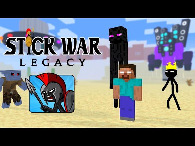 Monster School: ALL STICKMAN INVASION VS SKIBIDI TITAN SPEAKER HEAD - Minecraft Animation