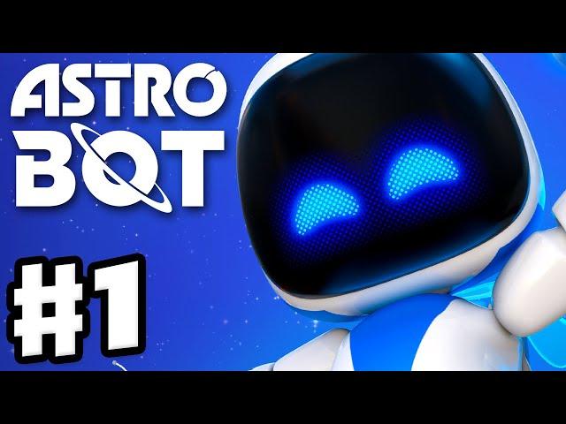 Astro Bot - Full Game Walkthrough Part 1 - Gorilla Nebula 100%!