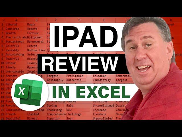 Excel - Excel for iPad Review by MrExcel - What Features are Supported? - Episode 1874