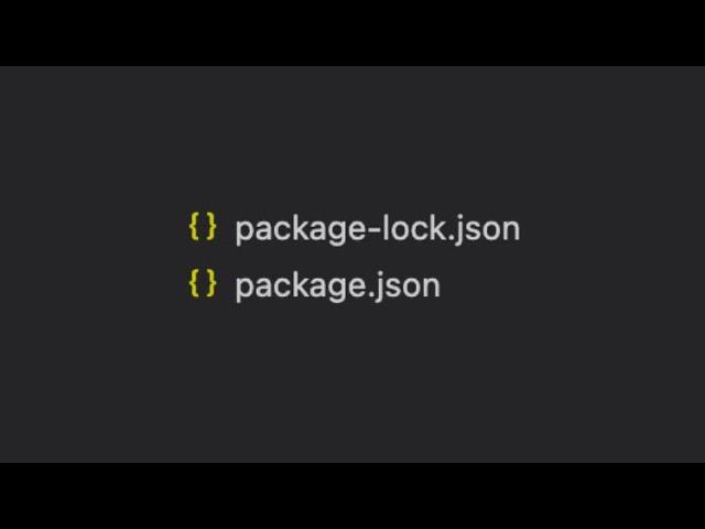 package.json is not enough