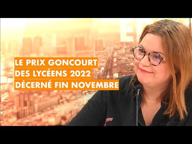 Le Prix Goncourt des Lycéens 2022 décerné fin novembre