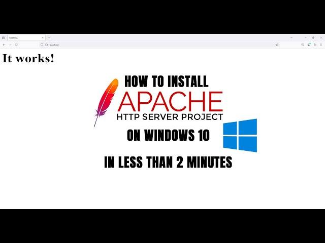 How to install Apache on Windows 10 in less than 2 minutes!