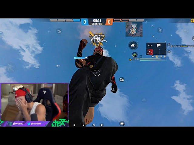 IMPRESSIONEI O NOBRU E FUI CHAMADO DE EMULADOR AO VIVO  Free Fire Highlights