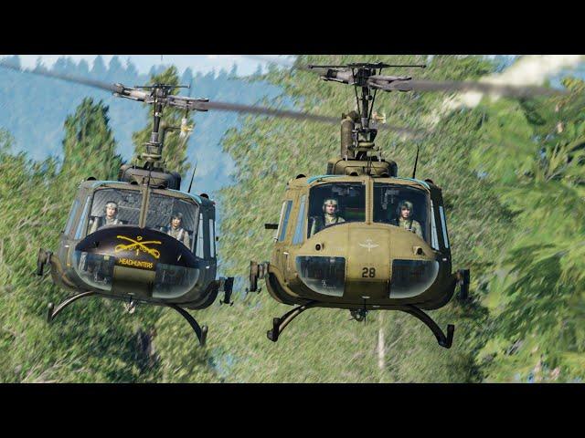 DCS Huey formation, sling load training and low flying