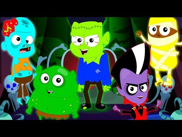 five little monsters| kids videos | scary nursery rhymes