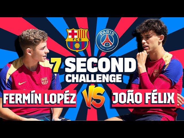 ⏱️ JOÃO FÉLIX vs FERMÍN LÓPEZ | 7 SECOND CHALLENGE (PSG EDITION!) | UEFA CHAMPIONS LEAGUE 