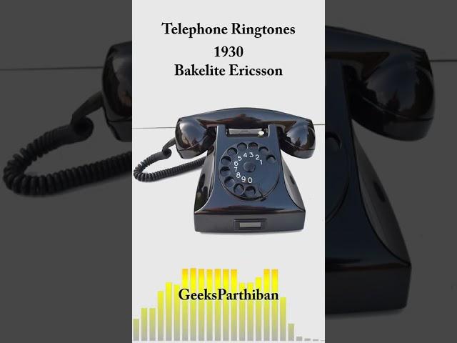 Telephone Ringtone Evolution -  Bakelite Ericsson 1930 | Geeks Parthiban