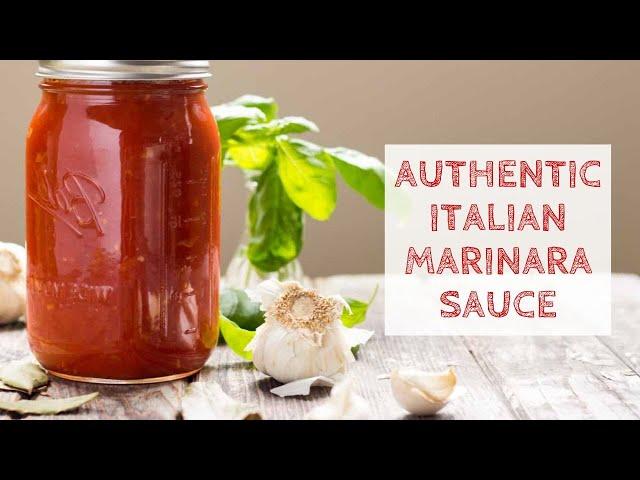 Authentic Italian Marinara Sauce Recipe