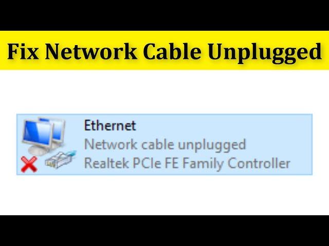 Fix Internet Turning Off And On Constantly || Network Cable Frequently Unplugged On Windows 10