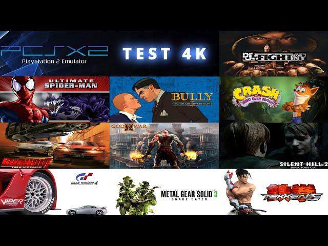 PCSX2 PS2 Emulator Gameplay - Test 10 Games 4K 60FPS RX 6700 XT Ryzen 5 5600X