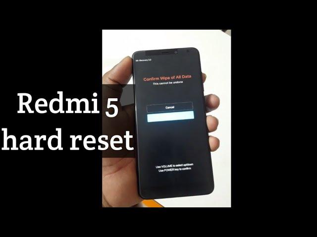 Redmi 5 hard reset pattern unlock recovery mode 2018