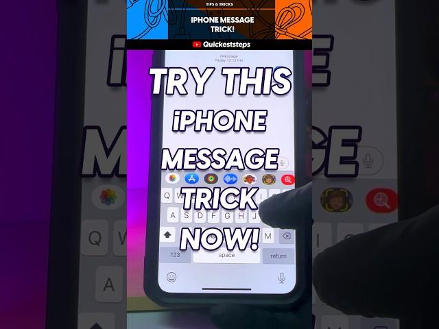  iPhone Users : This Message Trick Will WOW Everyone! #shorts