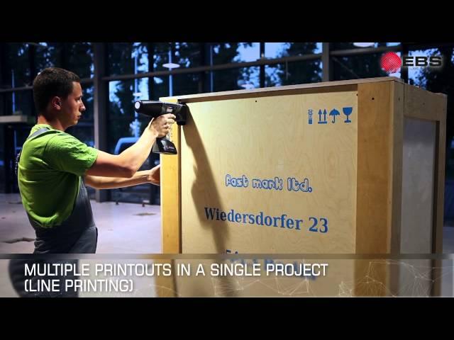  HANDJET EBS-260 - improved hand held, portable, mobile ink jet printer