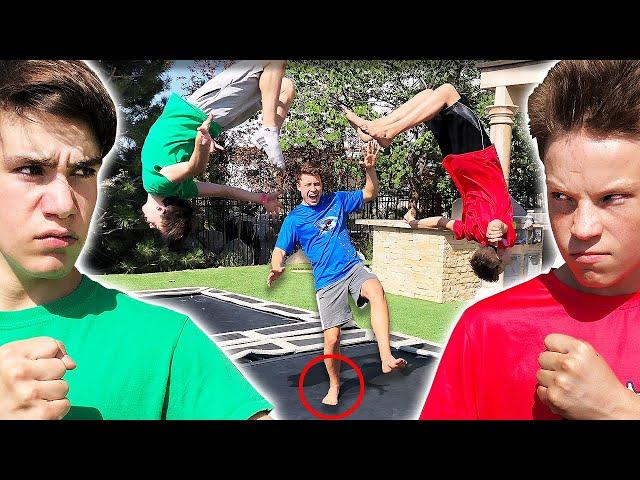 BRYTON vs ASHTON vs ETHAN - Game of S.T.I.K. Ninja Style!