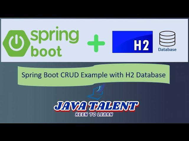 Spring Boot CRUD Operations | CRUD Program | H2 Database | CURD Example with H2 | In Memory Database