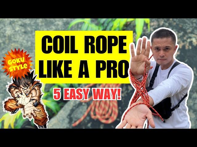 Coil Rope Like a Pro: 5 Easy Ways #ropecoiling #cordage #figure8knot