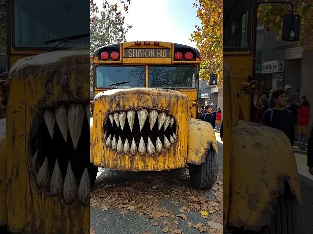 EVIL SCHOOL BUS EATER IS HERE  #schoolbus