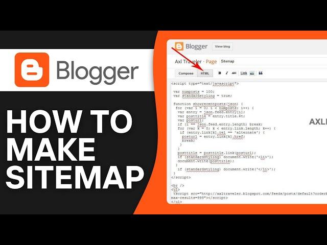 How To Make Sitemap For Blogger Blog - Full Guide