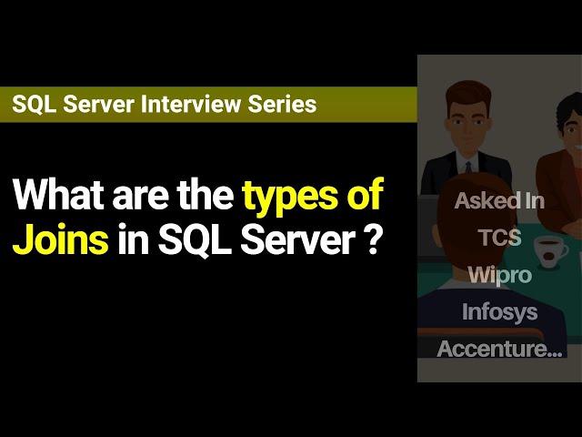 What are the types of Joins in SQL Server?