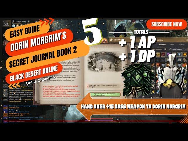 Dorin Morgrim's Secret Journal Book 1 Chapter 5 - Hand over +15 boss weapon to Dorin Morgrim