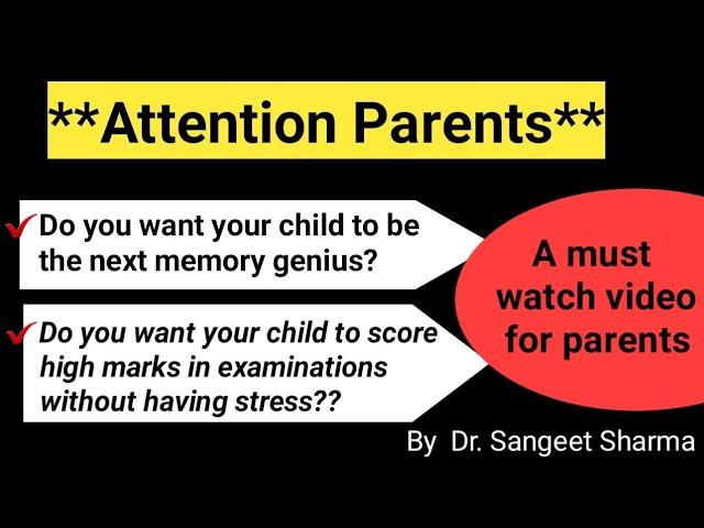 Memory Training In India।। Crack any exam using These techniques|| Dr.Sangeet Sharma