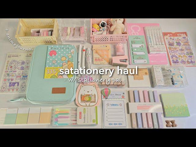 back to school stationery haul  w/ stationery pal | anime journal