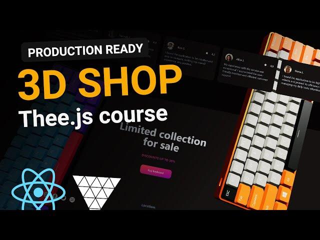 Full Three.js Course For Beginners - Shop With 3D Products Preview | Next.js React TailwindCSS