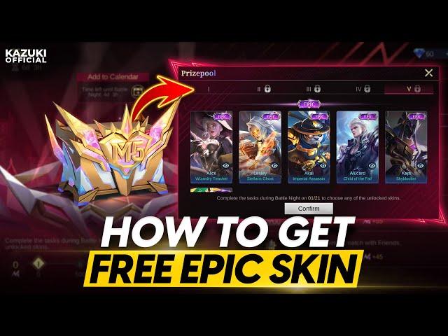 HOW TO GET FREE TIME LIMITED EPIC SKIN FROM M5 BATTLE NIGHT CHEST