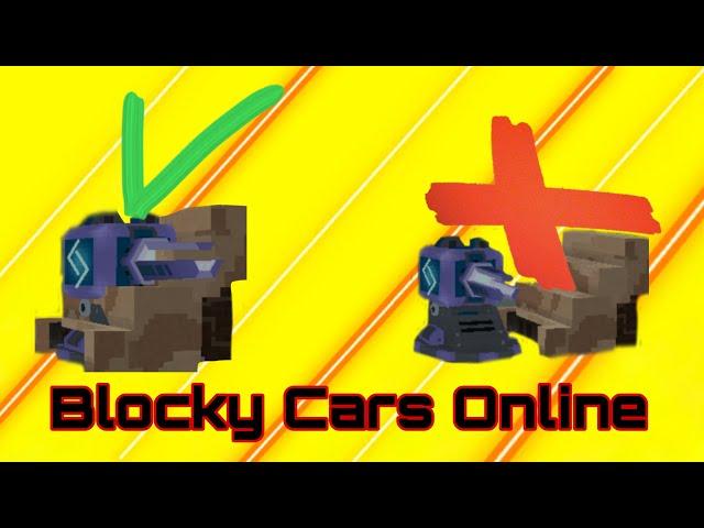 Как сделать баг блок в блоке? Blocky Cars Online