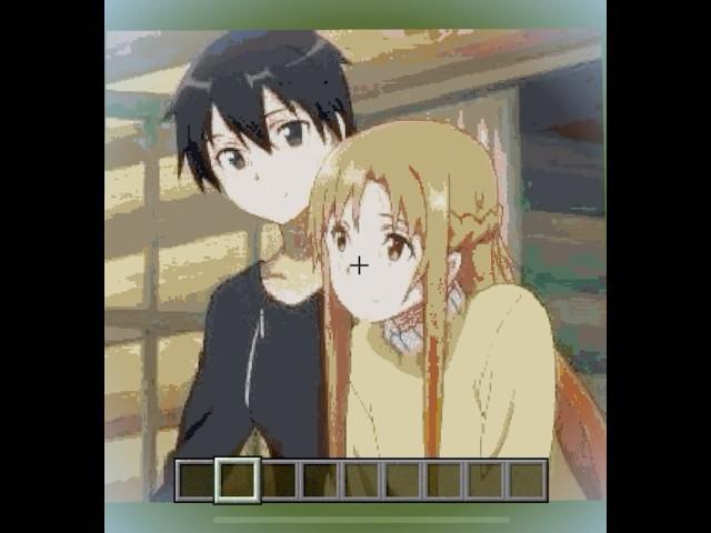 Sword Art Online (Kirito&Asuna)#minecraft #pixelart #sao