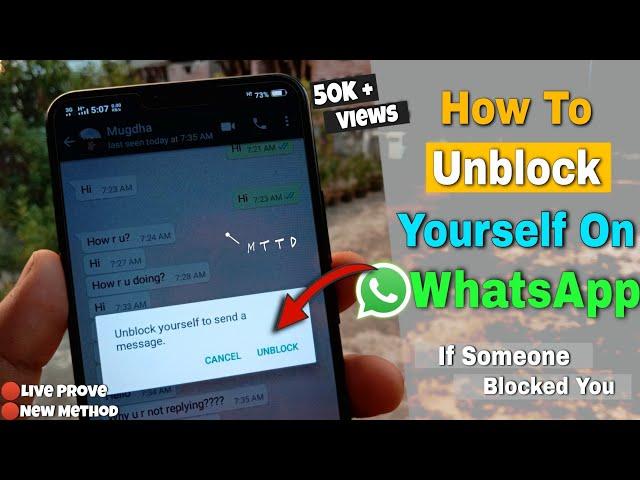 How To Unblock Yourself On WhatsApp In 2023 If Someone Blocked You!!