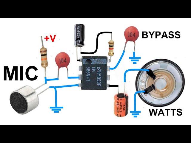 Como hacer un intercomunicador  de Voz usando el LM386