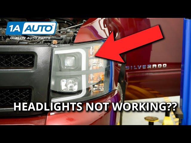 Car or Truck Headlights Won't Turn On Even With New Bulbs? Easily Solve This Problem Yourself