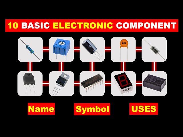 10 Basic Electronics Components and their functions @TheElectricalGuy