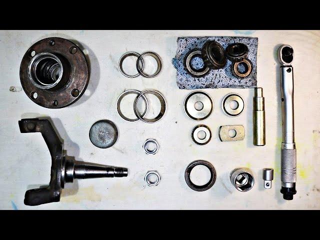 LADA front wheel bearing replace