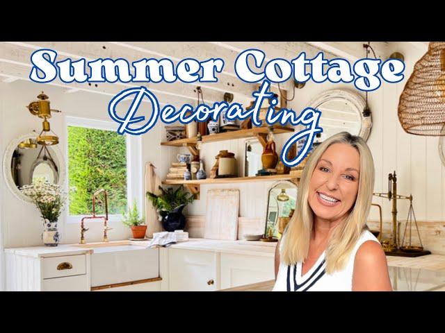 COTTAGE DECOR (with a pop of BLUE!) ~ SUMMER DECORATE WITH ME 2023 ~ THRIFT HAUL