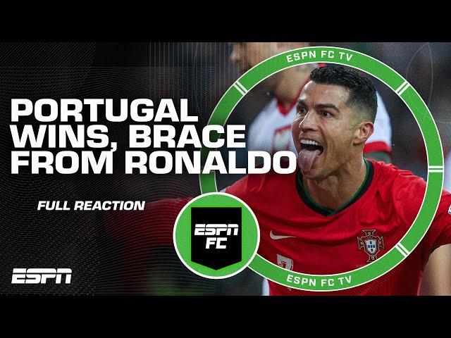 RONALDO BRACE  FULL REACTION to Portugal's win over Poland | ESPN FC