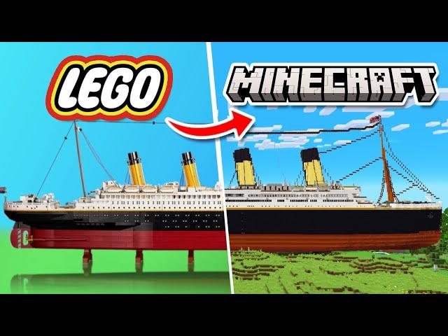 I Built The BIGGEST LEGO SETS in Hardcore Minecraft