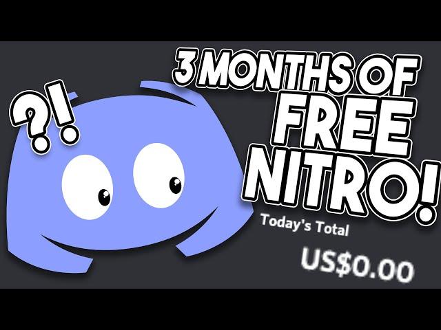 Get 3 MONTHS OF DISCORD NITRO for (almost) FREE