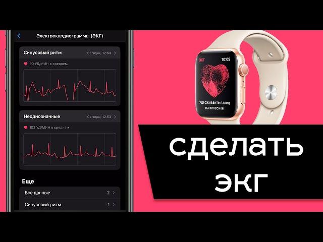 Как пользоваться функцией ЭКГ на Apple Watch. Теперь официально в России!