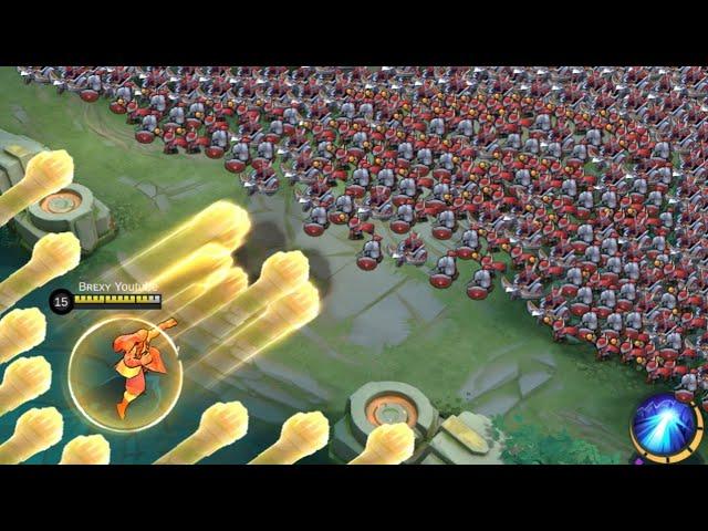 Badang 500% Attack Speed build vs 1000 minions (Gomu Gomu no Build)