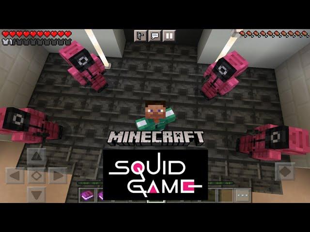 Minecraft Squid Game! Red-light Green-light with Spursking7 Gaming&Cyborg Gangster!