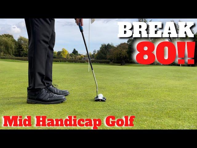 BREAK 80 - Save 5 SHOTS mid handicapper gets a TOUR COACH AS A CADDY!!!