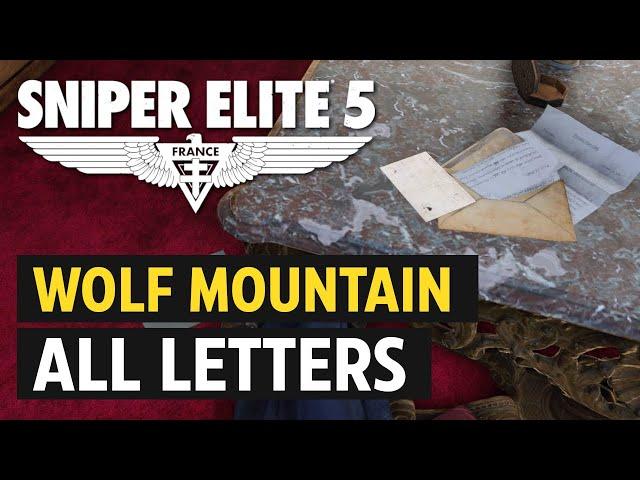 Sniper Elite 5 - Mission 10: All Personal Letter Locations (Letters)