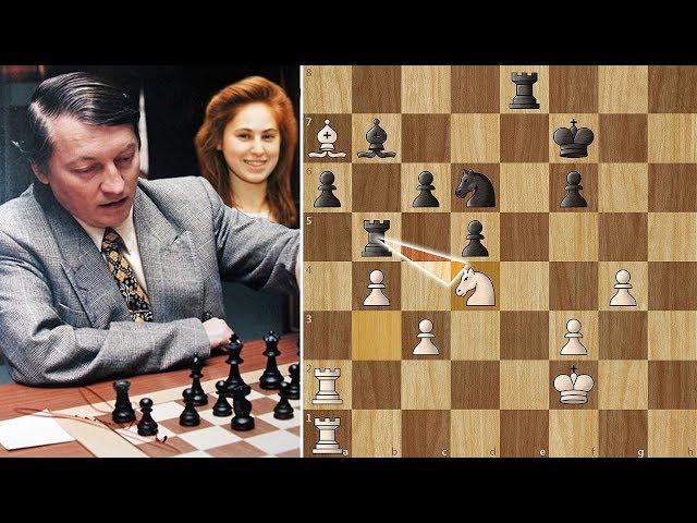 Anatoly Karpov Strangles young Judit Polgar - Linares (1994)