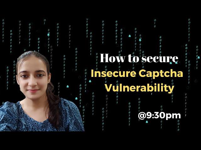 How to secure Insecure Captcha Vulnerability | cyber security | Ethical Hacking | Join Membership