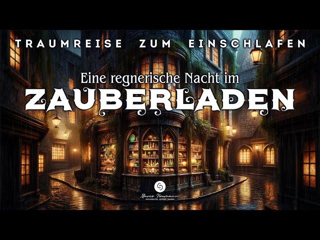 Einschlafgeschichte mit Regenklängen: Eine Nacht im Geschäft für Zauberbedarf 🪄‍️️