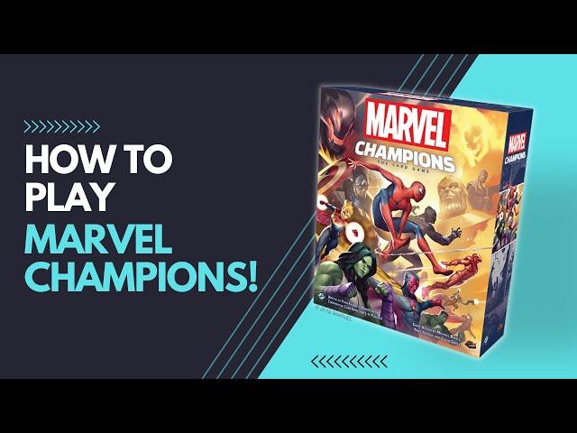 Marvel Champions First Game Playthrough - How to Play - Rules and Strategy