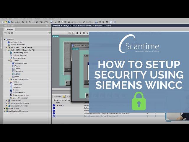 How to Setup Security in Siemens WinCC (TIA Portal)